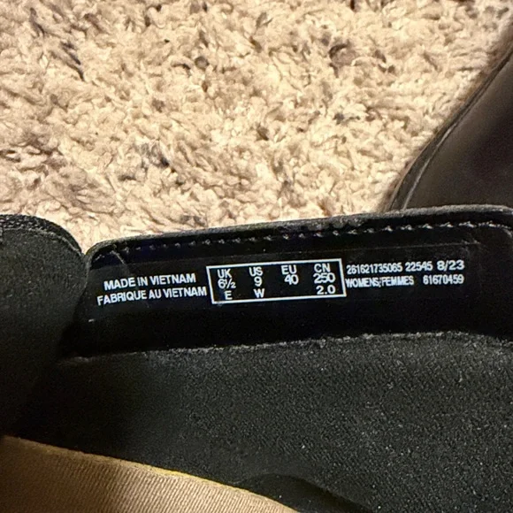 Clarks Black Comfort Ankle Boots Booties side zip size 9 - Picture 7 of 7